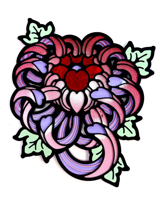 Chrysanthemum 30cm/11.8" Painted