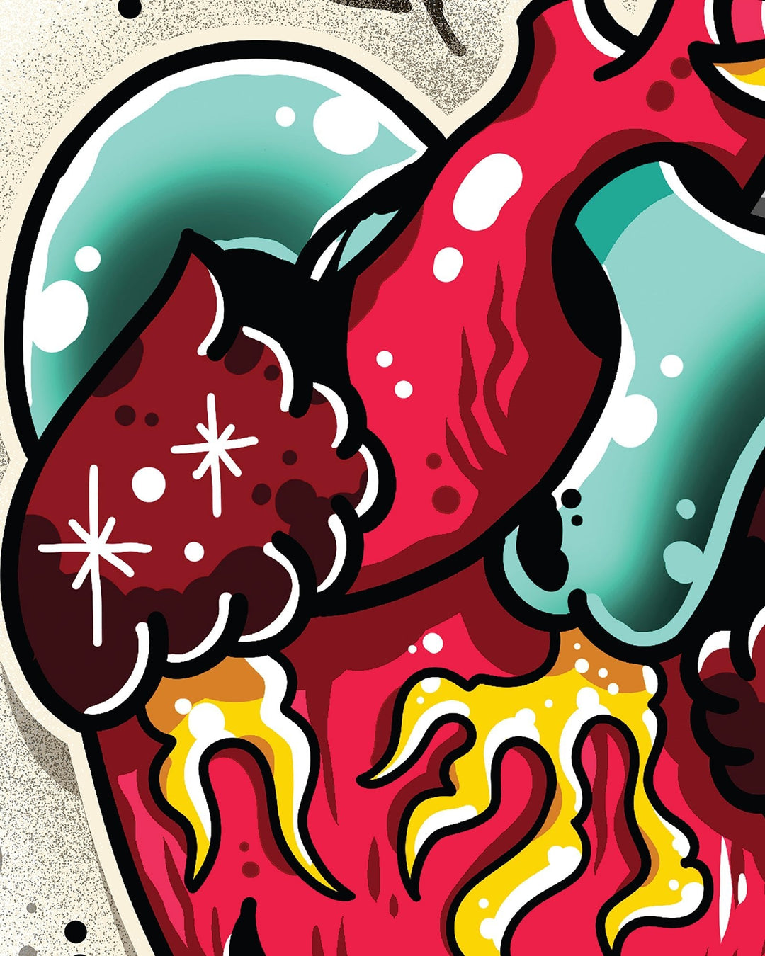 Cupids Heart Anatomical Print - Ella Mobbs