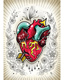 Cupids Heart Anatomical Print