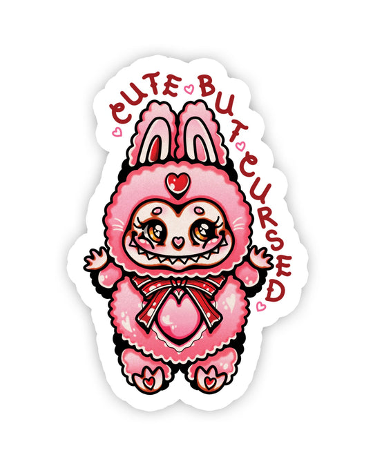 Cute But Cursed Sticker - Ella Mobbs