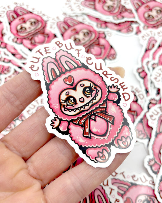 Cute But Cursed Sticker - Ella Mobbs