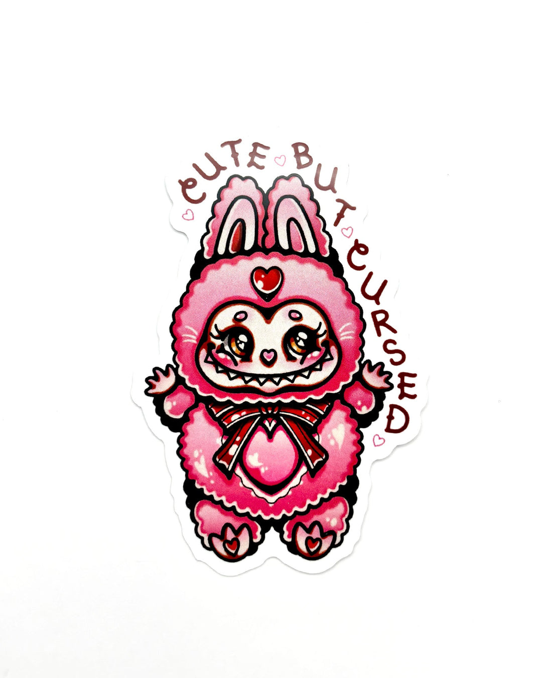 Cute But Cursed Sticker - Ella Mobbs