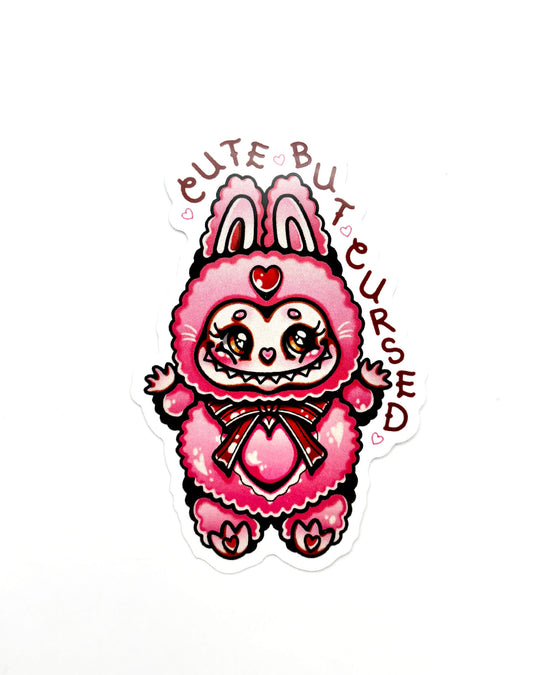 Cute but Cursed Sticker