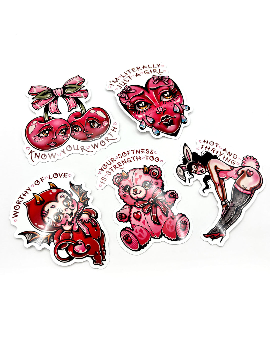 Cute Girl Therapy Sticker Pack