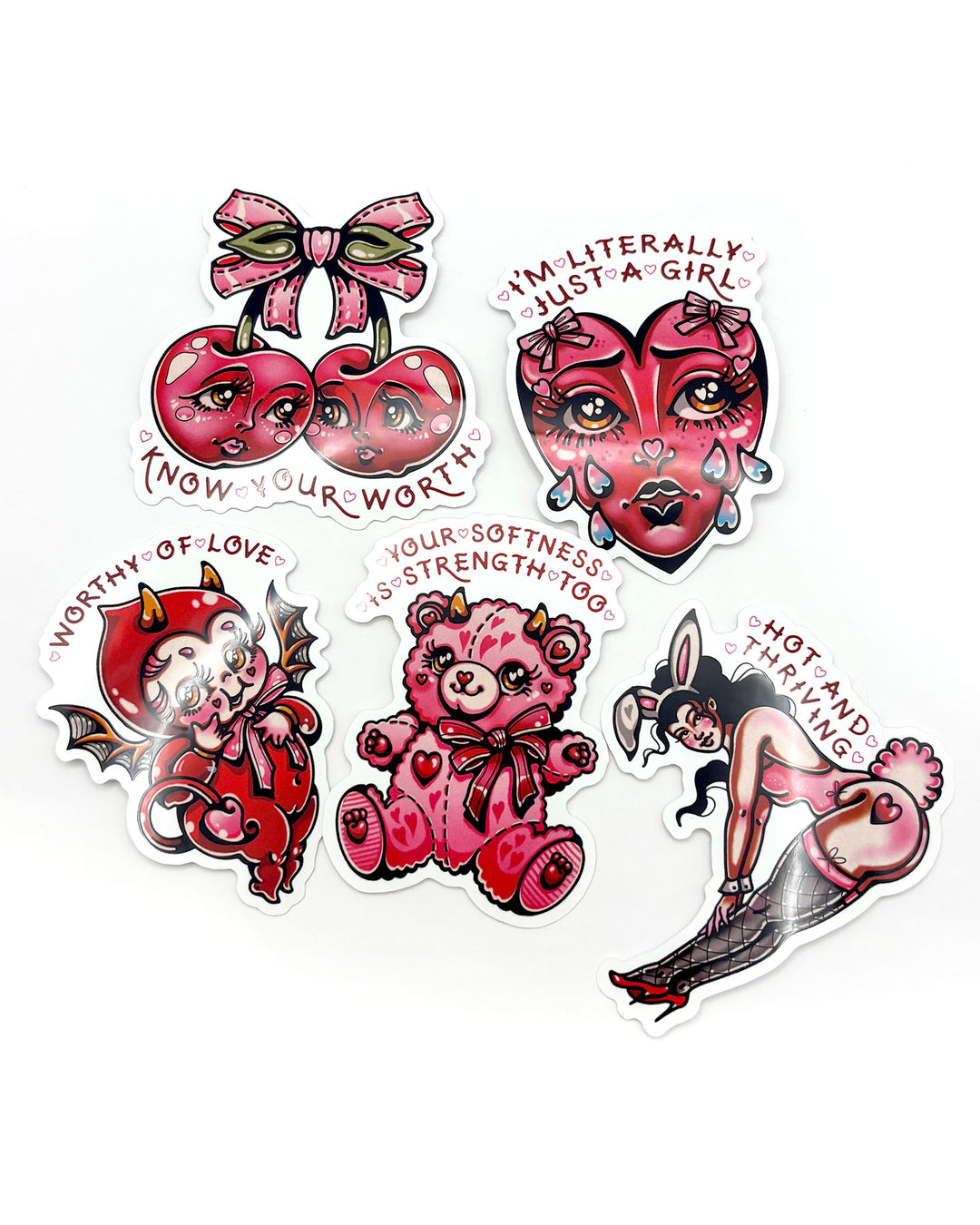 Cute Girl Therapy Sticker Pack