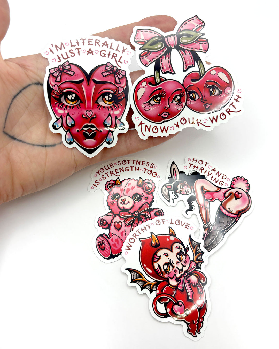 Cute Girl Therapy Sticker Pack