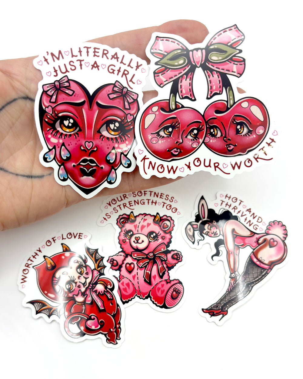 Cute Girl Therapy Sticker Pack