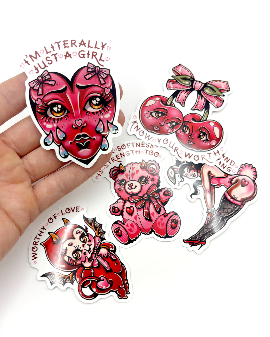 Cute Girl Therapy Sticker Pack