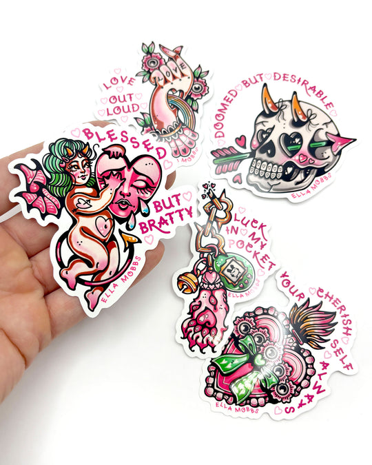 Hot Girl Healing Sticker Pack