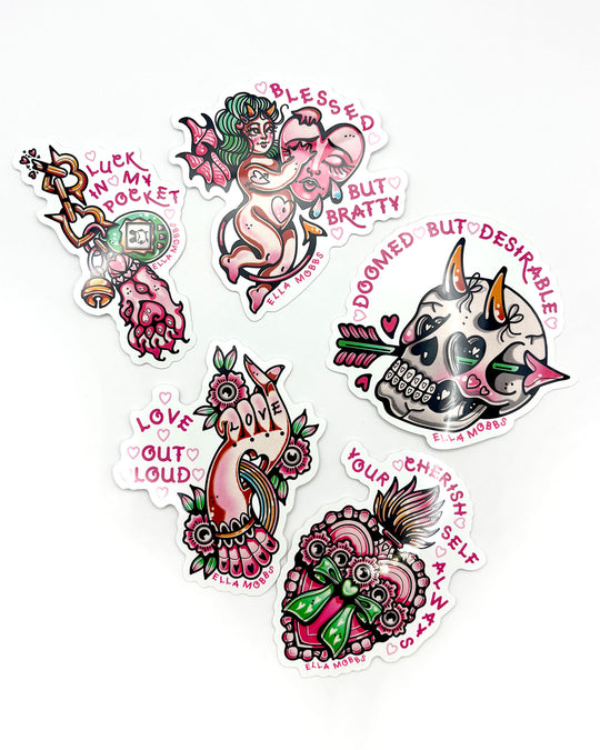 Hot Girl Healing Sticker Pack