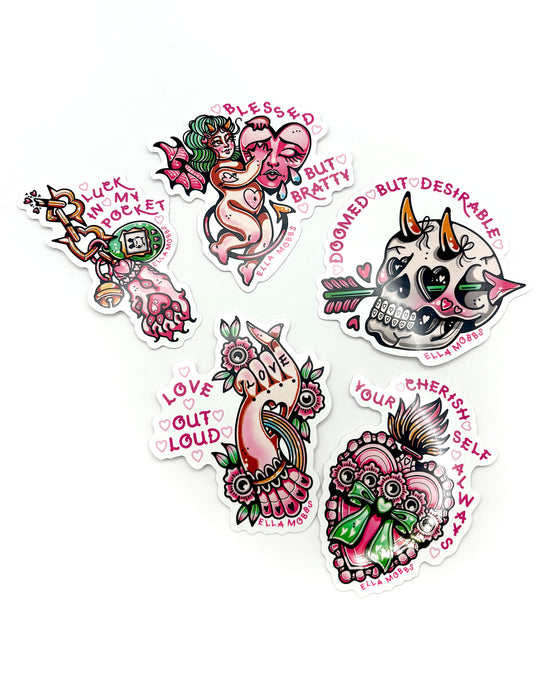 Hot Girl Healing Sticker Pack