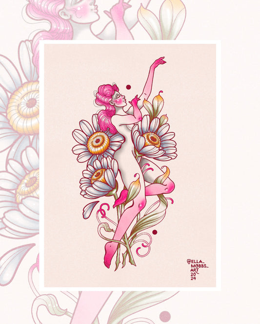 Daisy Flower Art Print