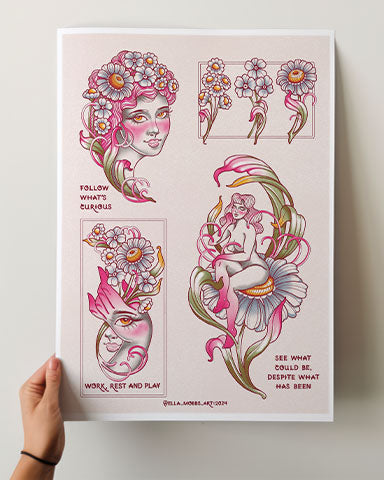 Daisy Flash Print