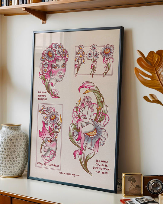 Daisy Flash Print - Ella Mobbs