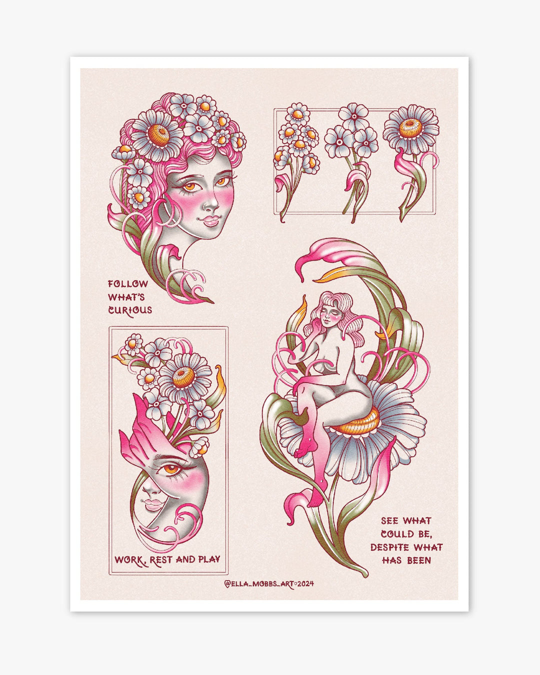 Daisy Flash Print - Ella Mobbs