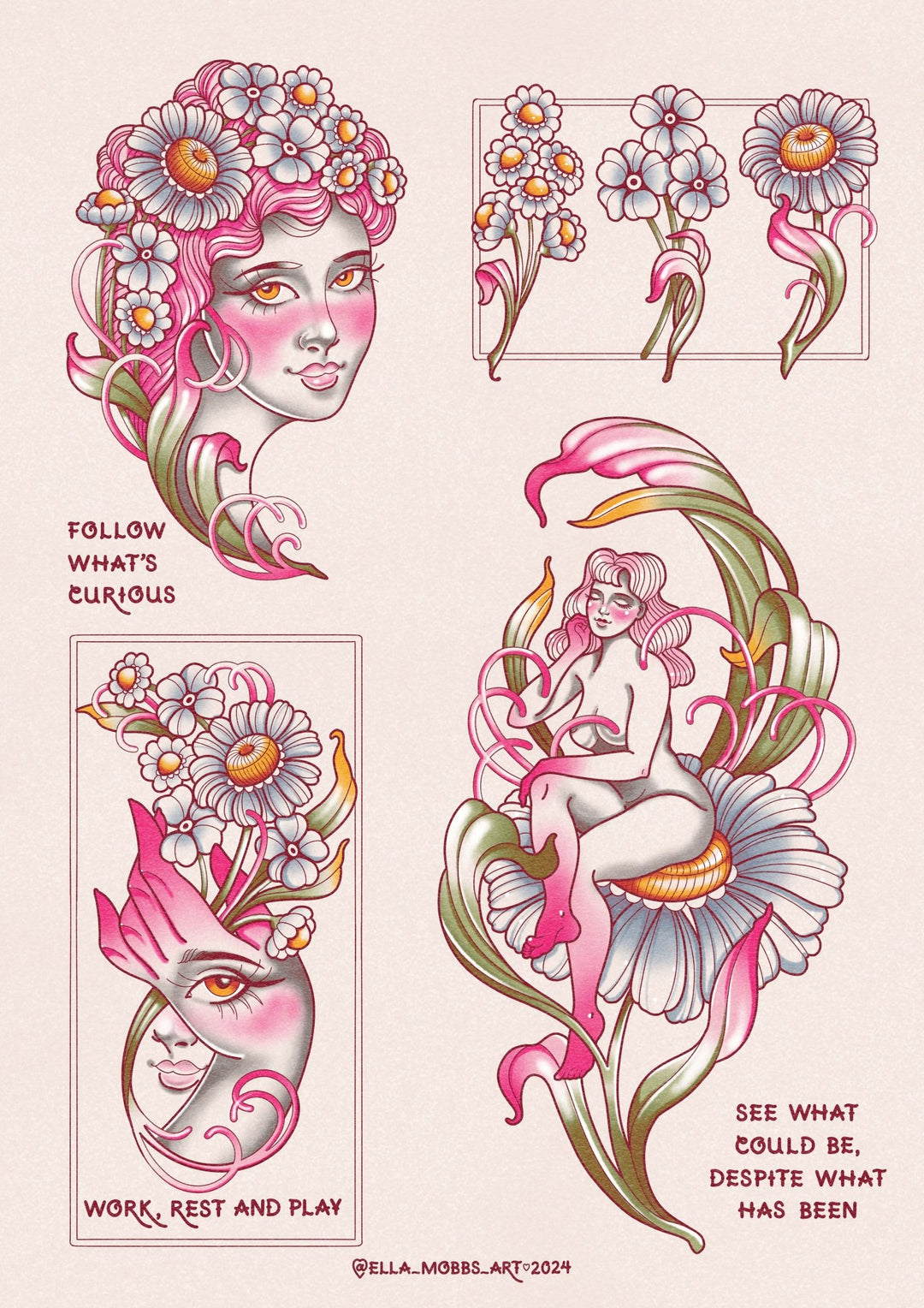 Daisy Flash Print - EllaMobbs