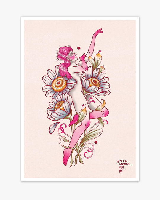 Daisy Flower Print