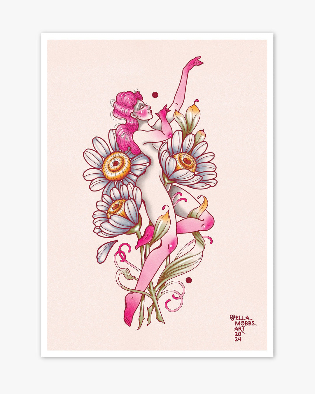 Daisy Flower Print - Ella Mobbs