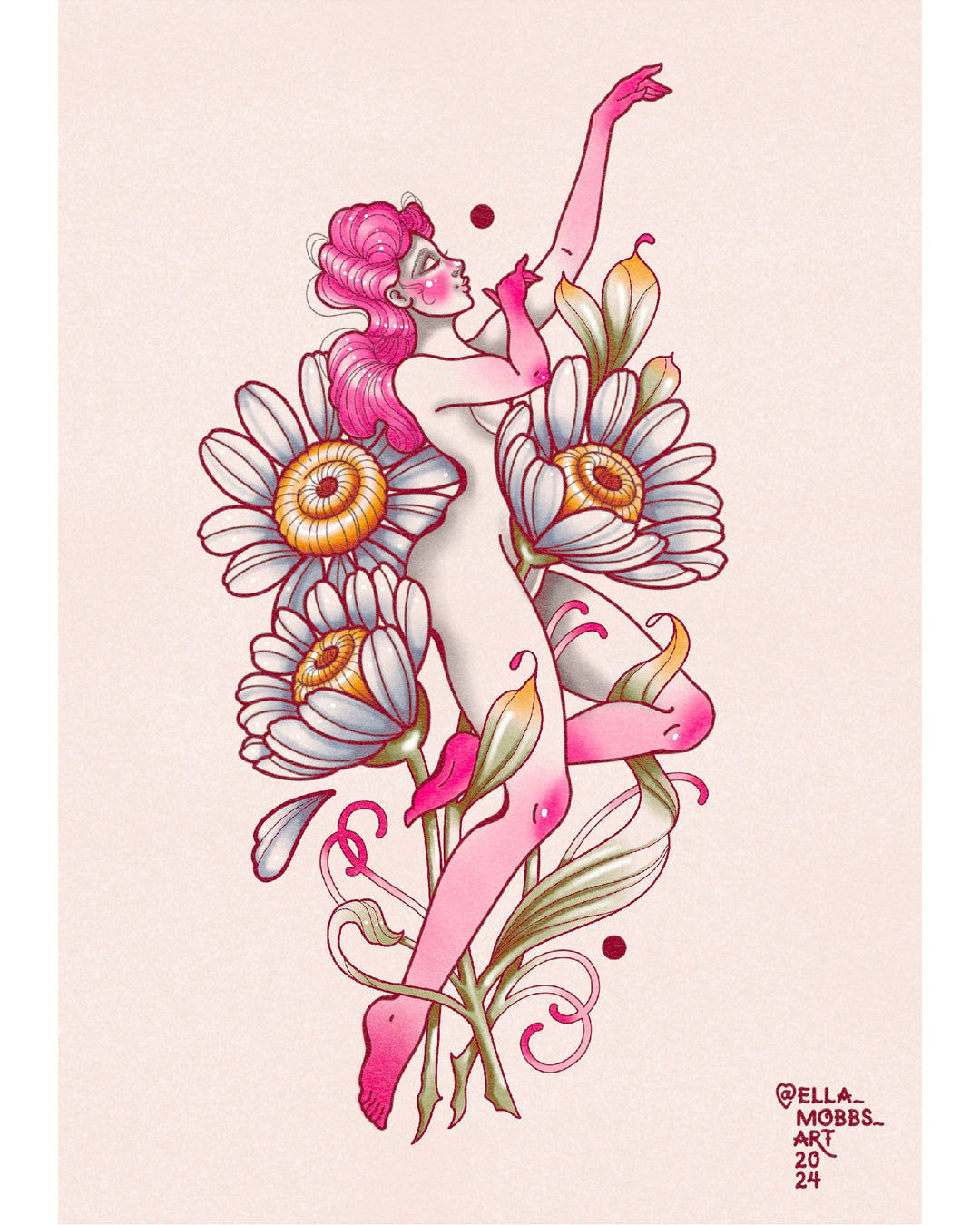 Daisy Flower Print - EllaMobbs