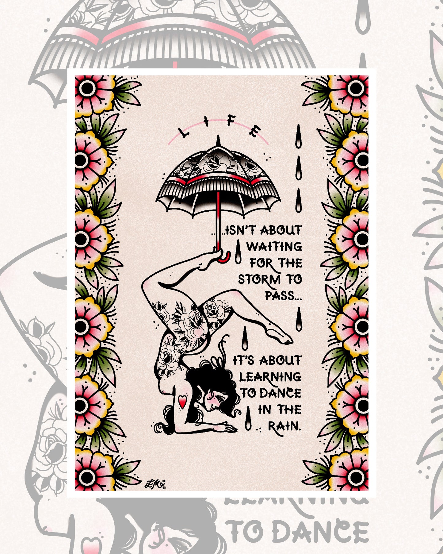 Dance in the Rain Art Print