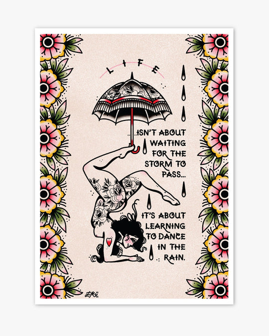 Dance in the Rain Print - Ella Mobbs