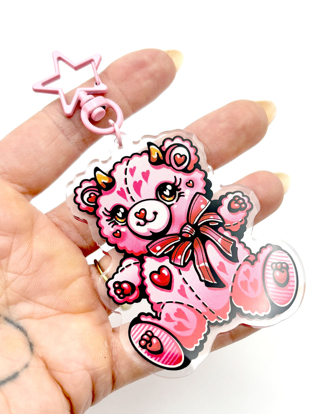 Devil Teddy Key Ring