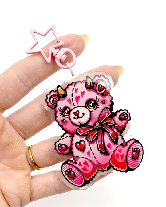 Devil Teddy Key Ring