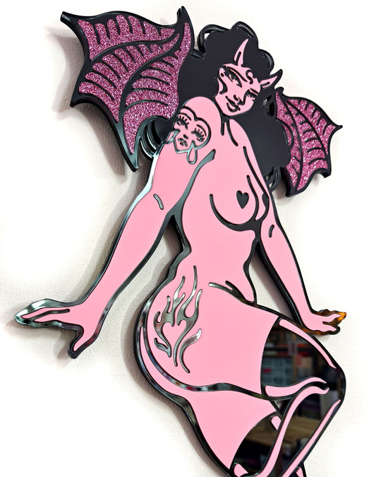 Devil Wall Hanging (Pink)