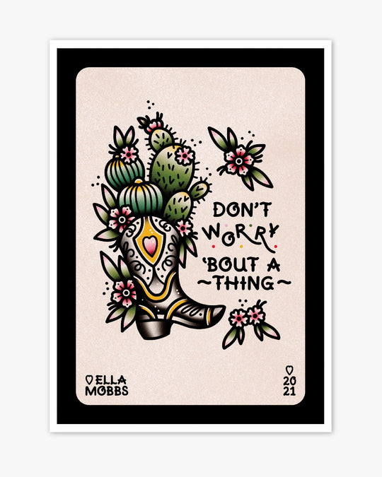 Dont Worry Print - Ella Mobbs