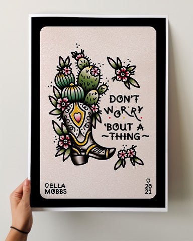 Dont Worry Print - Ella Mobbs
