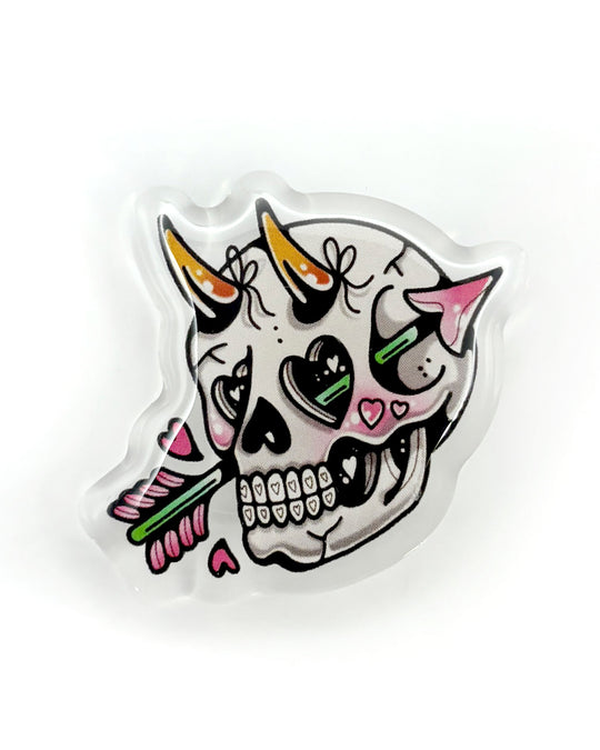 Doomed Skull Pin