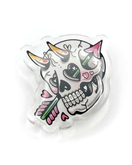 Doomed Skull Pin