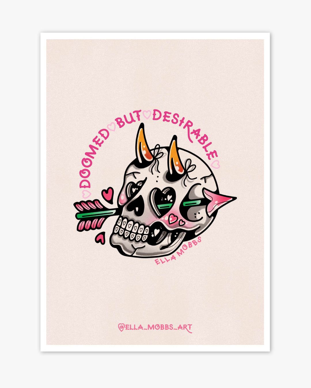 Doomed Skull Print - Ella Mobbs