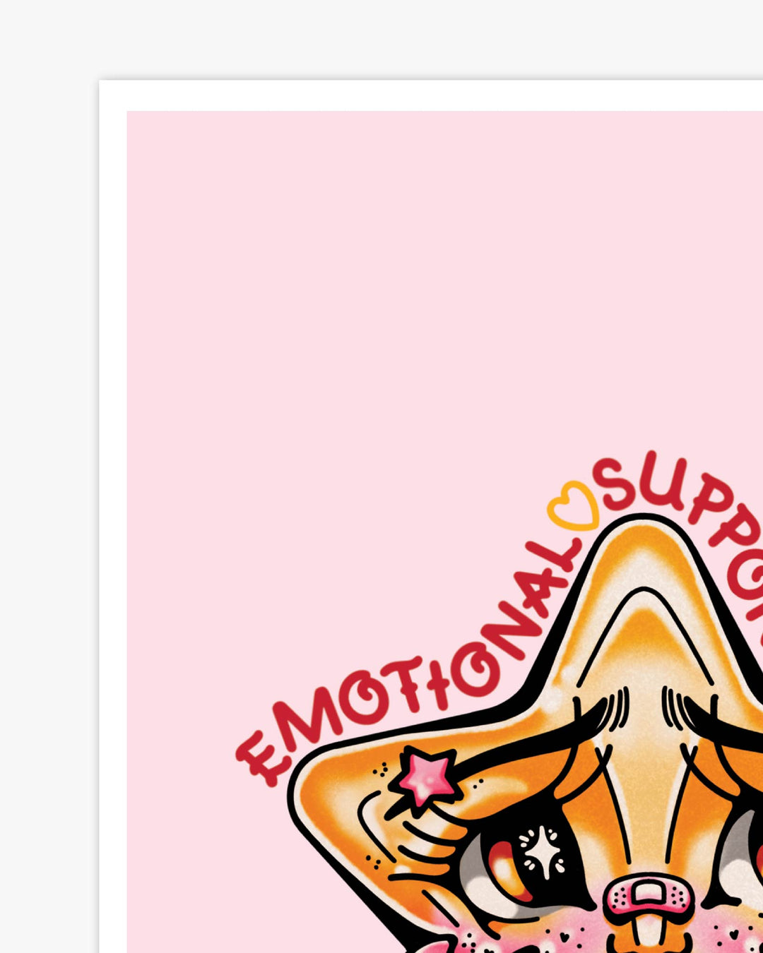 Emotional Support Star Print