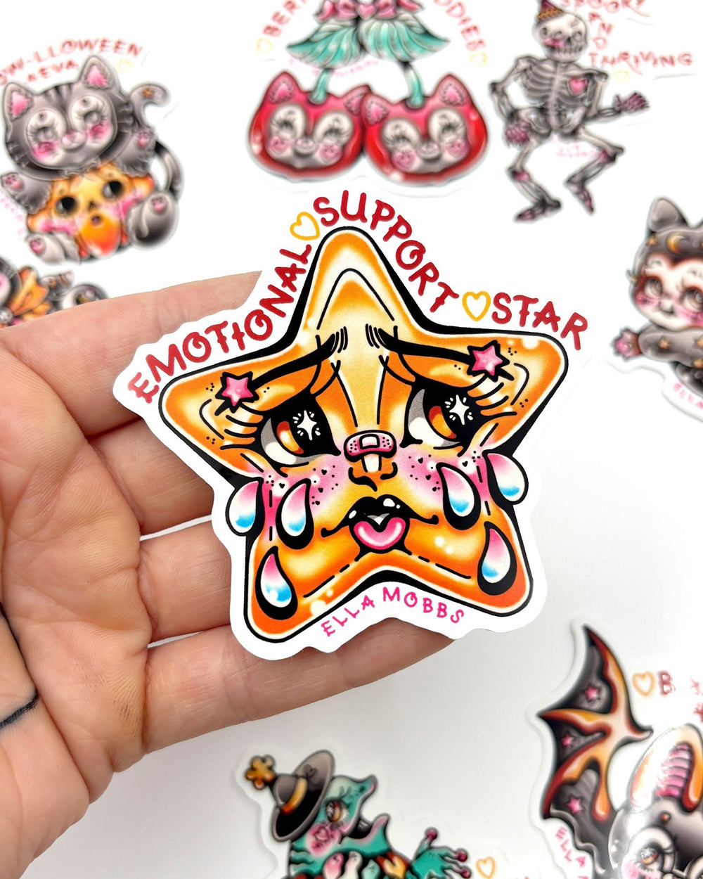 Emotional Support Star Sticker - Ella Mobbs