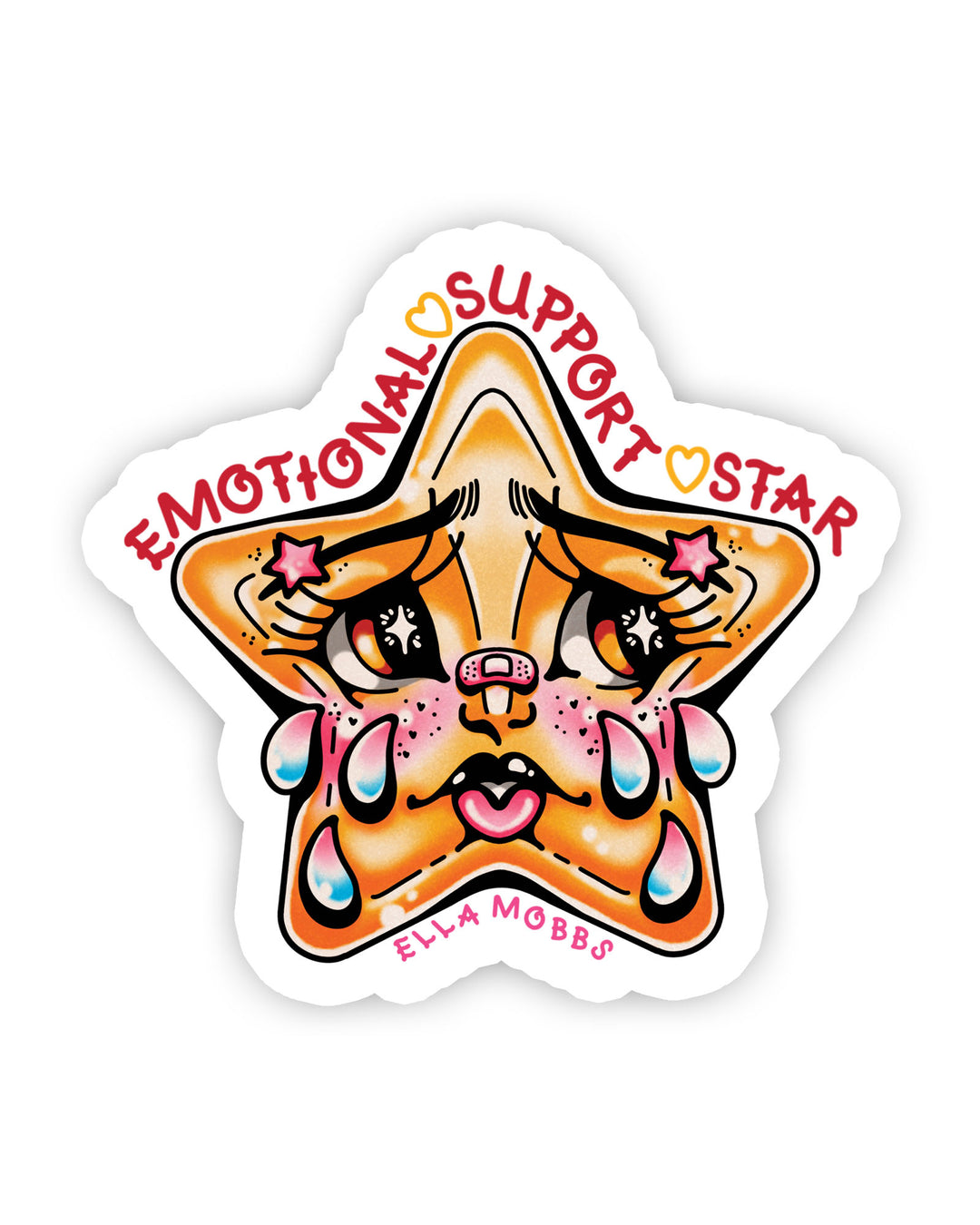 Emotional Support Star Sticker