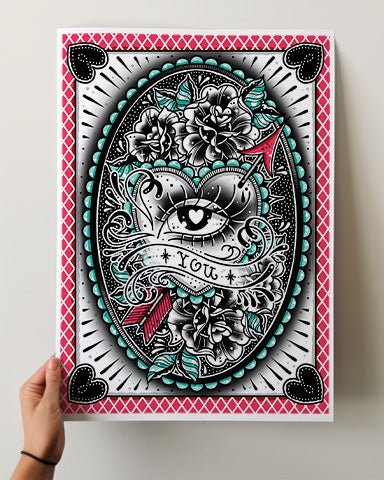 Eye Heart You Print - Ella Mobbs