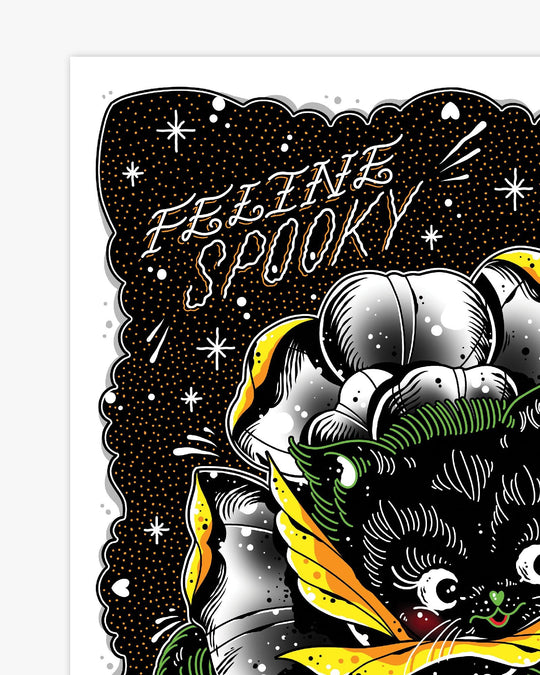 Feline Spooky Print - Ella Mobbs
