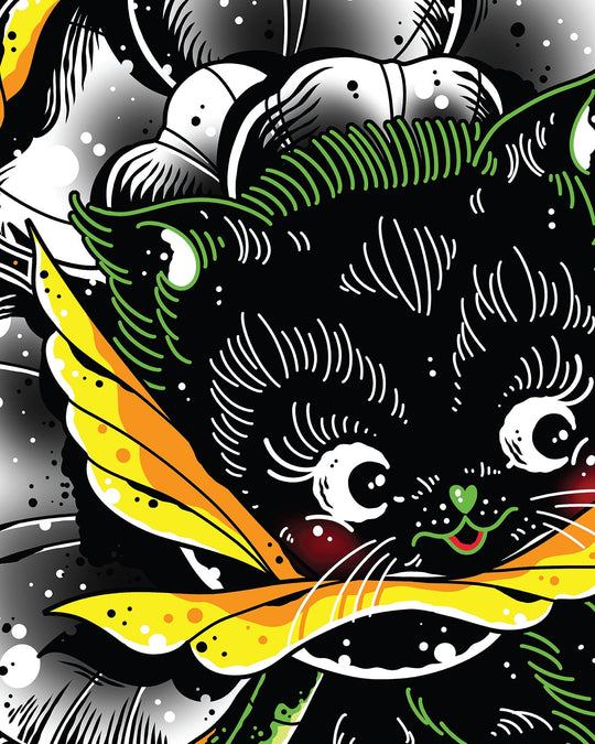 Feline Spooky Print - Ella Mobbs