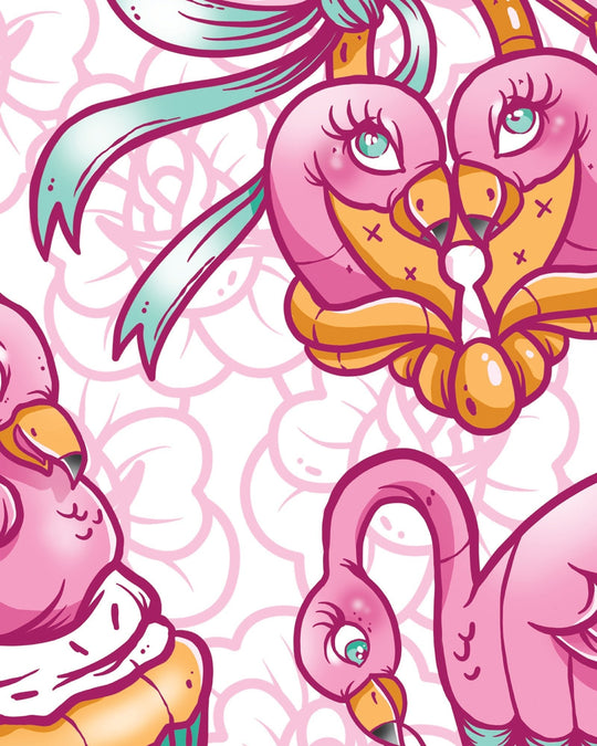 Flamingo Flash Print - Ella Mobbs