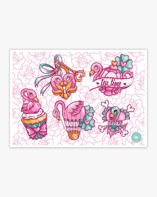 Flamingo Flash Print - Ella Mobbs