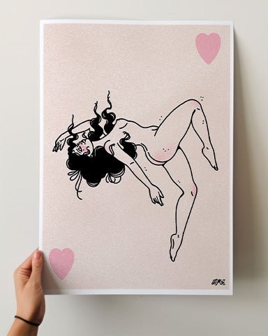 Floaty Girl Print - Ella Mobbs