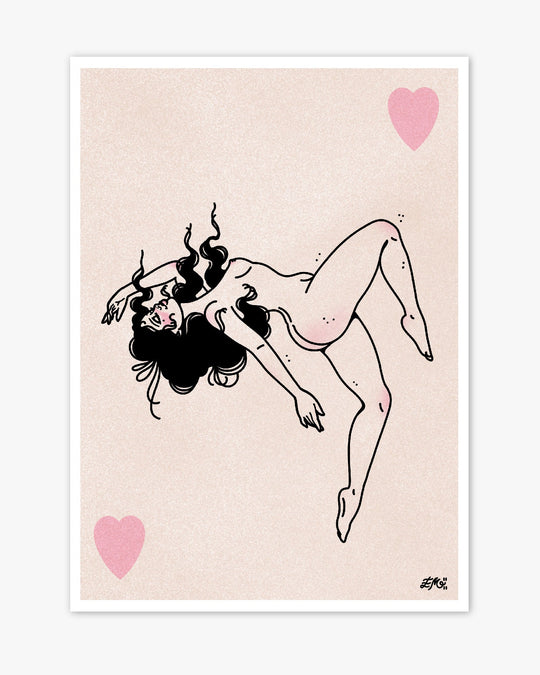 Floaty Girl Print - Ella Mobbs
