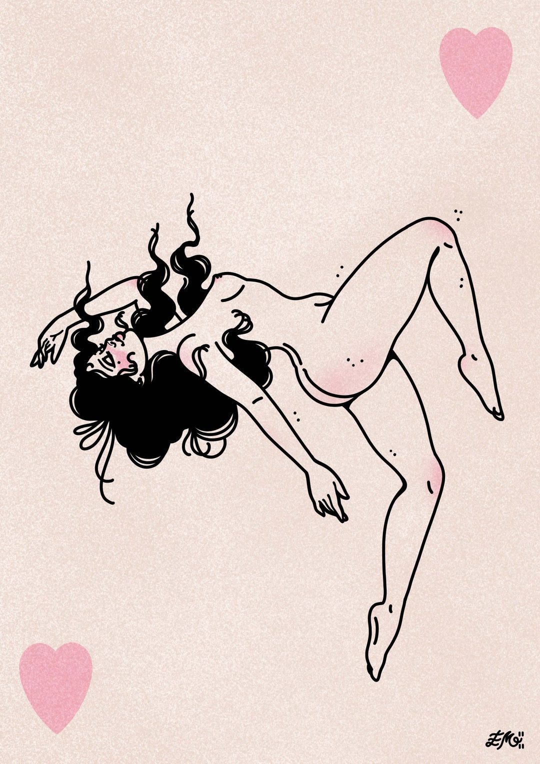 Floaty Girl Print - EllaMobbs
