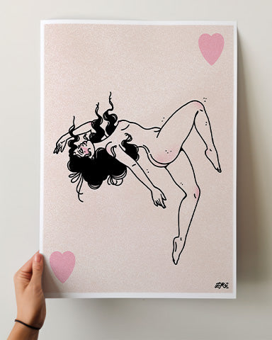 Floaty Girl Print