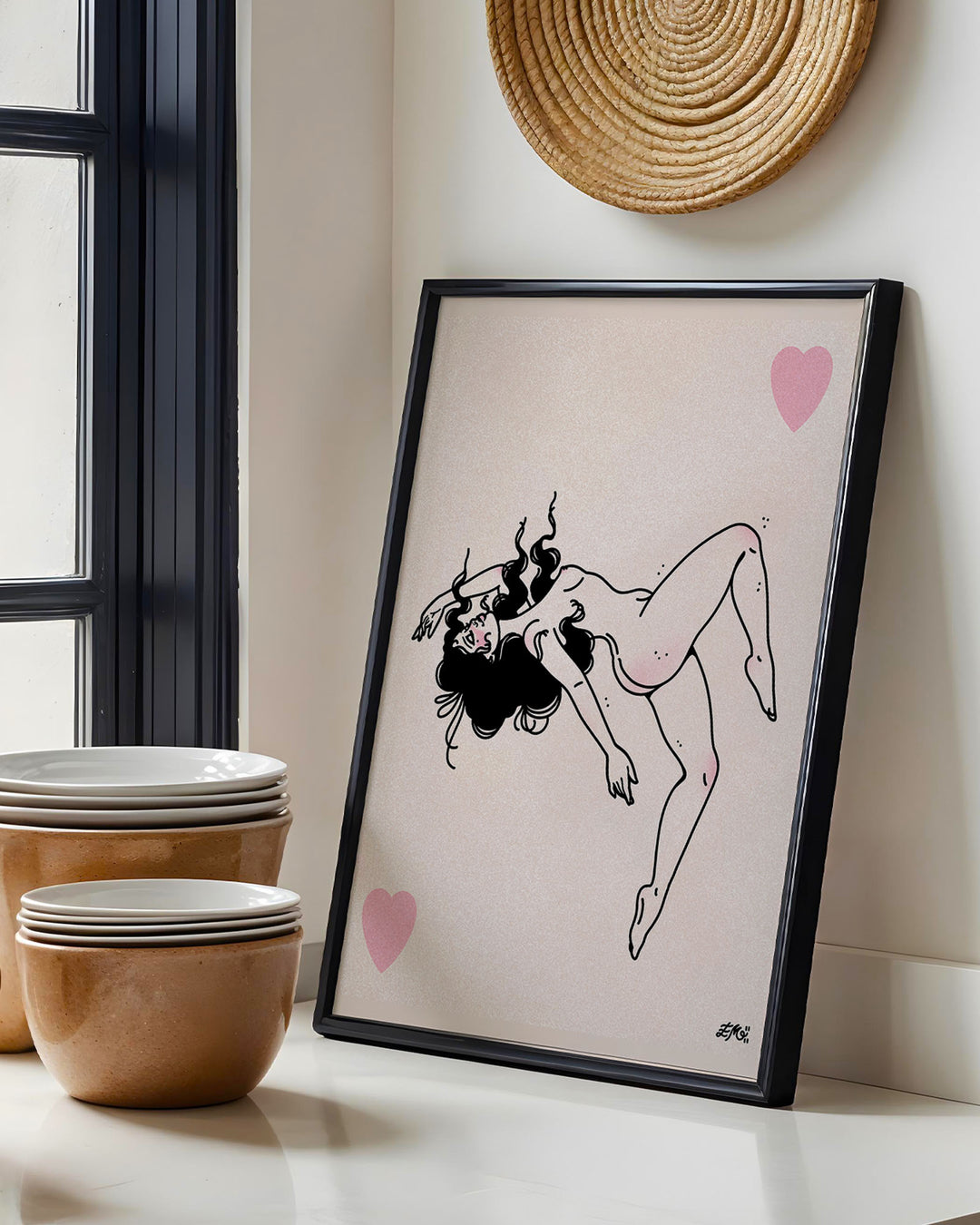 Floaty Girl Print