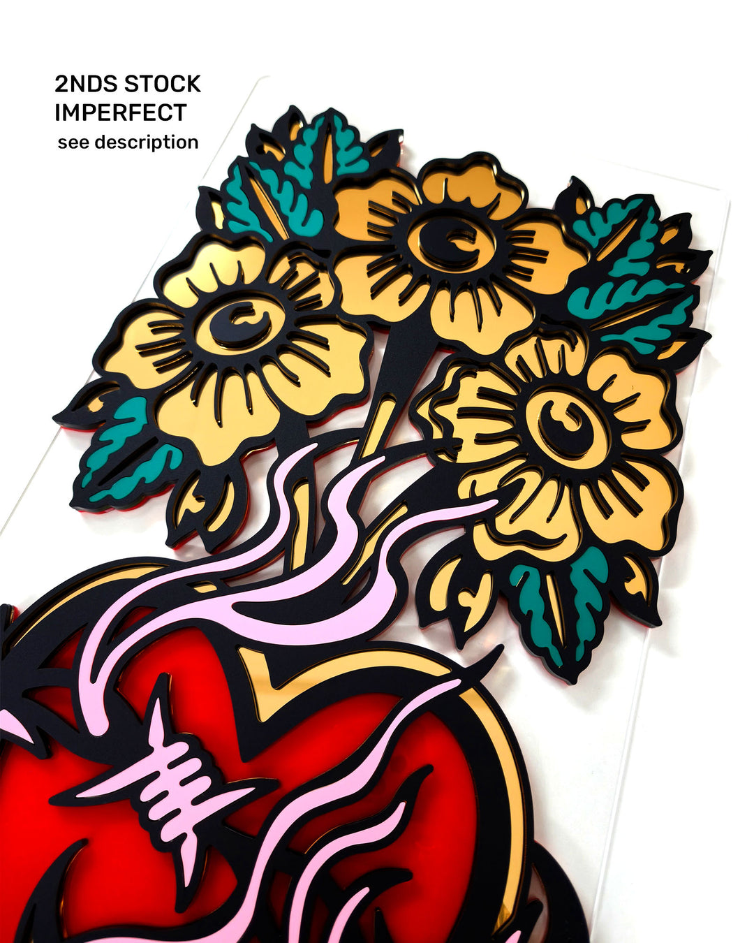 Floral Heart 60cm/23.6" (Imperfect)