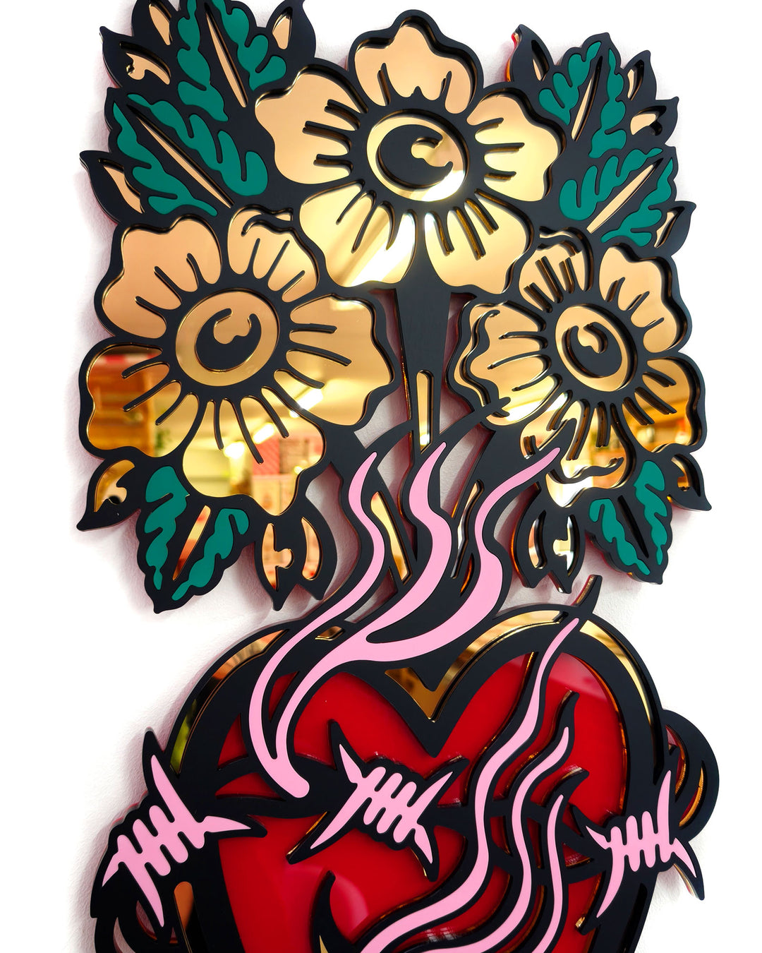 Floral Heart - Wall Hanging - Large