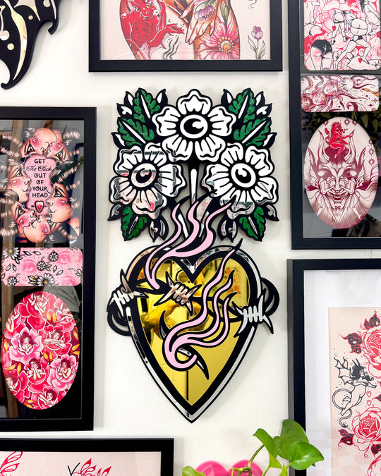 Floral Heart Wall Hanging (Sample/Second)