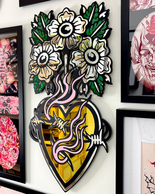 Floral Heart Wall Hanging (Sample/Second)